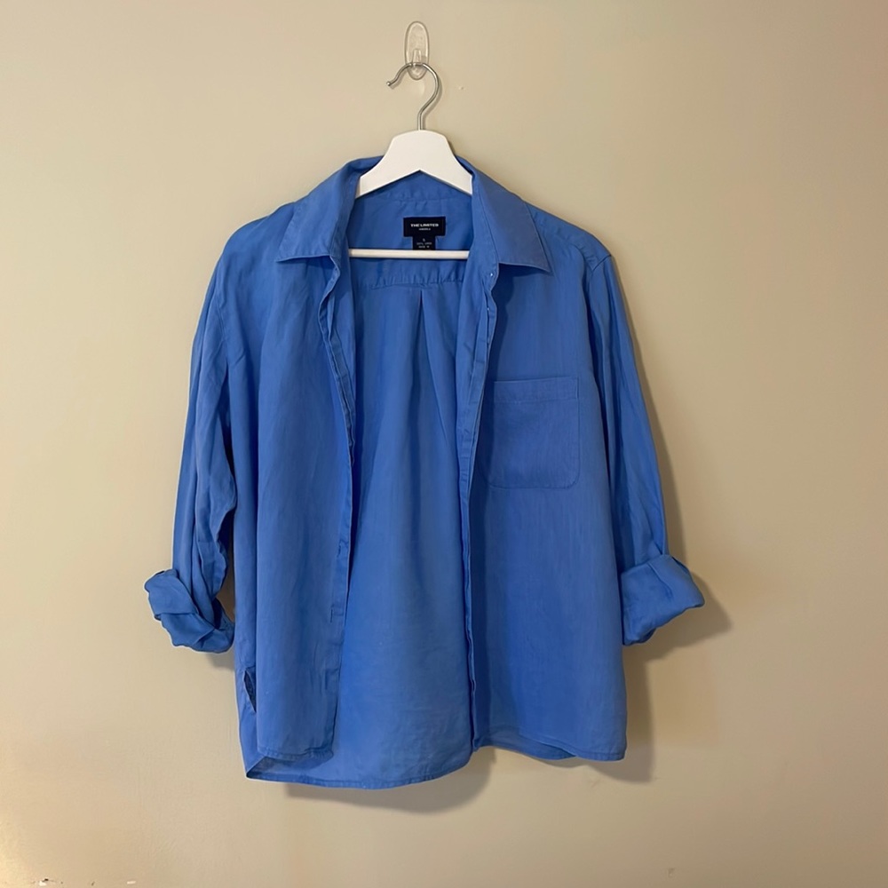 The Limited Linen Long Sleeve Button Up Size Small